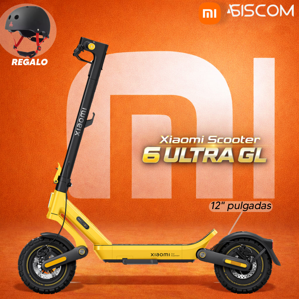 Scooter Eléctrico Xiaomi 6 Ultra GL 1200W – Alta Potencia